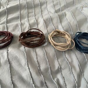 Touchstone Crystal by Swarovski Rhinestone Wrap Bracelets